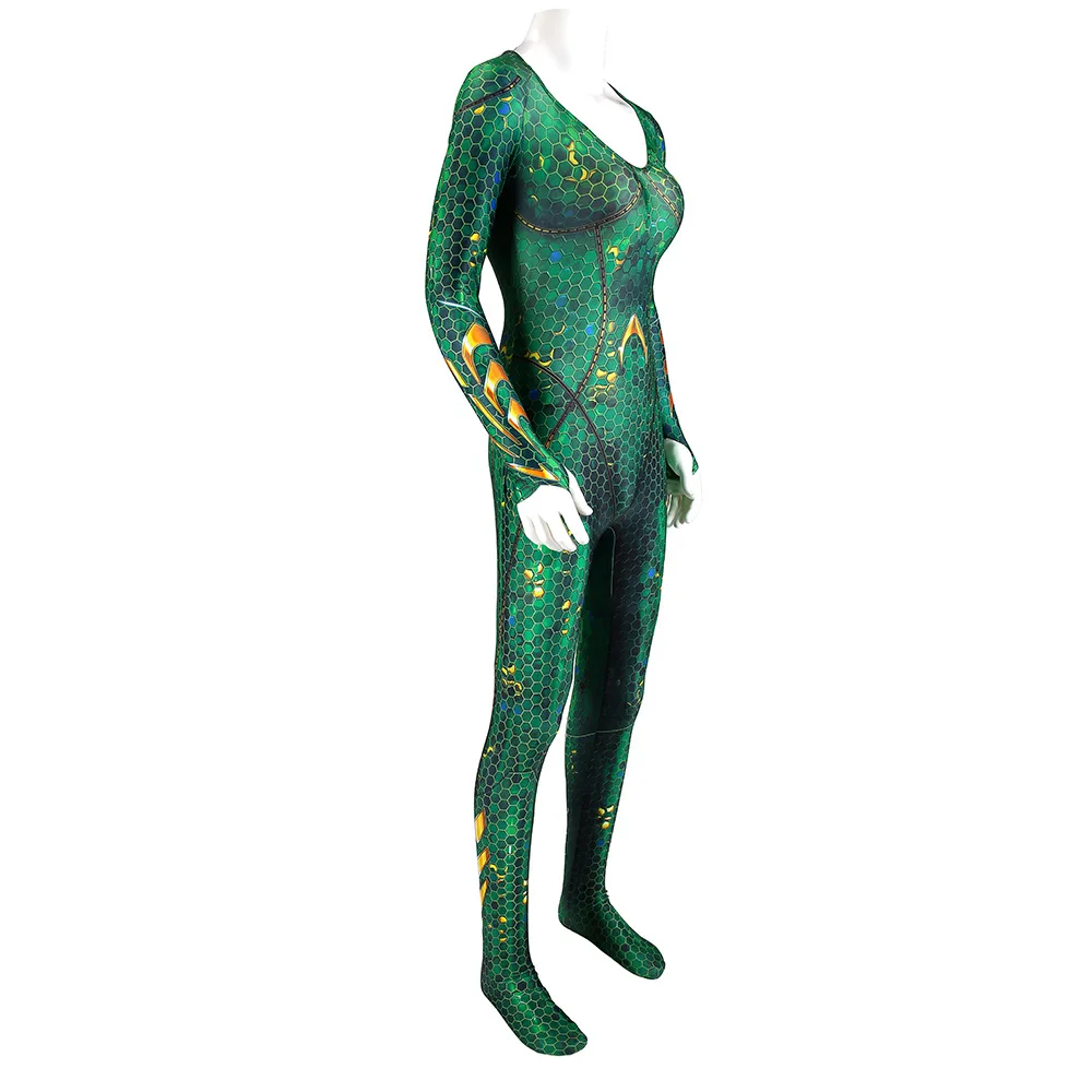 Костюм Aquaman Mera костюм янтарной королевы моря Лиги справедливости супергероя