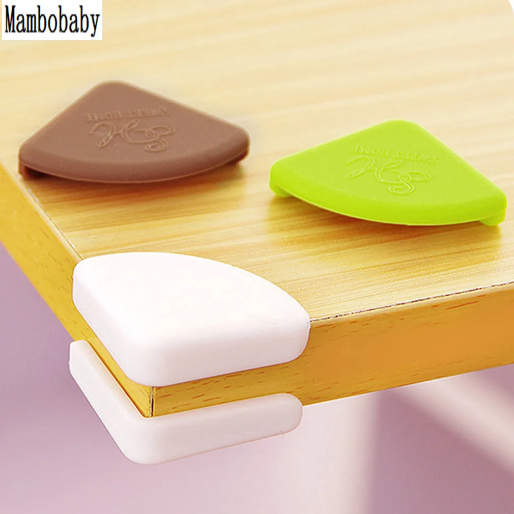 

Mambobaby 4Pcs/set Children Safety Table Desk Protection Cover Baby Safe Crash Corner Guards Pads Table Corner Cover NEW SALE