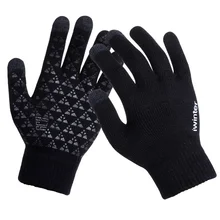 Women Men Knitted Gloves Touch Screen High Quality Male Thicken Warm Wool Cashmere Gloves Winter Autumn