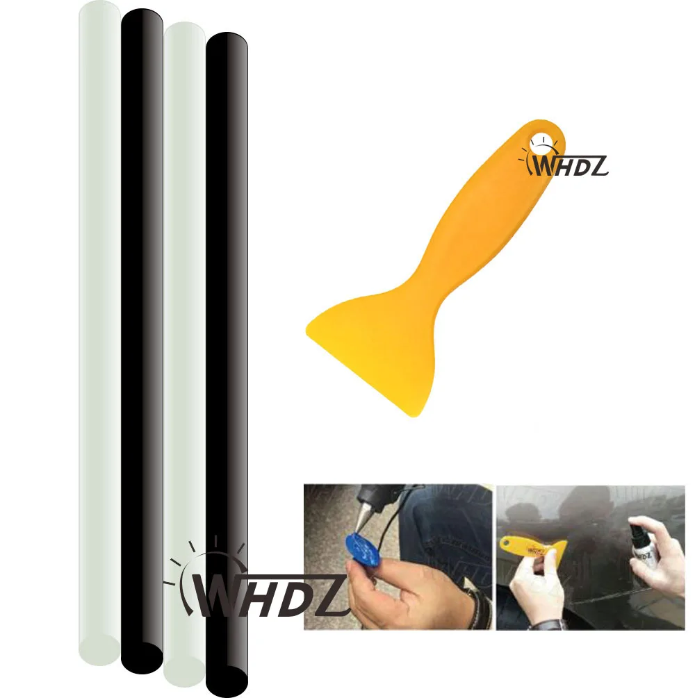 SWHGYWHZ 4pcs PDR Glue Sticks Black Hot Melt Glue for Glue Pulling tabs