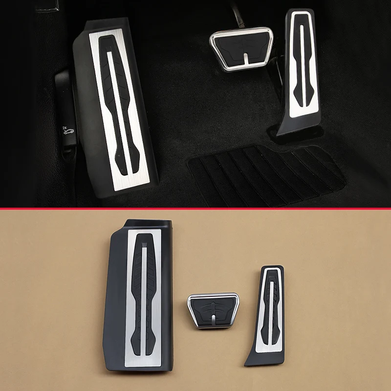 

3Pcs Car Styling Pedals For BMW 2016-2018 7-Series G11 G12 LHD Footrest Gas Brake No Drill Steel Accelerator Cover Accessories