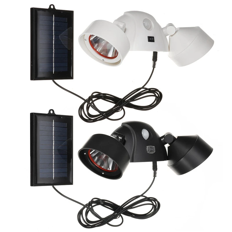 Emissor de Luz Solar ao ar Livre à Prova Sensor de Movimento Detector de Parede de Emergência Diodo Ddual Água Dupla Segurança Jardim Pir Led Spot Light Lâmpada Solar 10 Lâmpadas solares