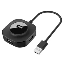 4-Порты и разъёмы USB 2,0 Hub разветвитель с Micro USB Интерфейс для Mac, Windows системах Linux ноутбуков настольных ПК