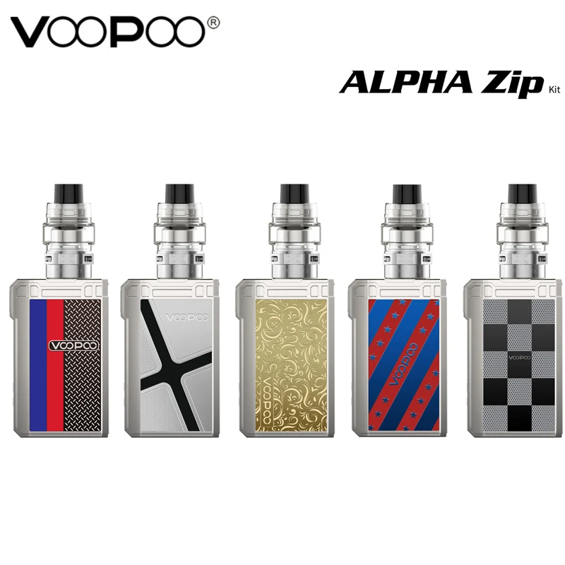 

Original VOOPOO ALPHA Zip Kit 180W Zip Box MOD Vape 4ML Maat Tank Electronic Cigarette Vape with MT-M2 MT-M1 Coil