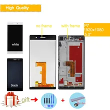 For HUAWEI P7 Lcd Display Touch Screen Digiziter LCD Complete Assembly With Frame P7 P7-L00 P7-L05 P7-L10 Full LCD Replacement For HUAWEI P7 Lcd Display Touch Screen Digiziter LCD Complete Assembly With Frame P7 P7-L00 P7-L05 P7-L10 Full LCD Replacement