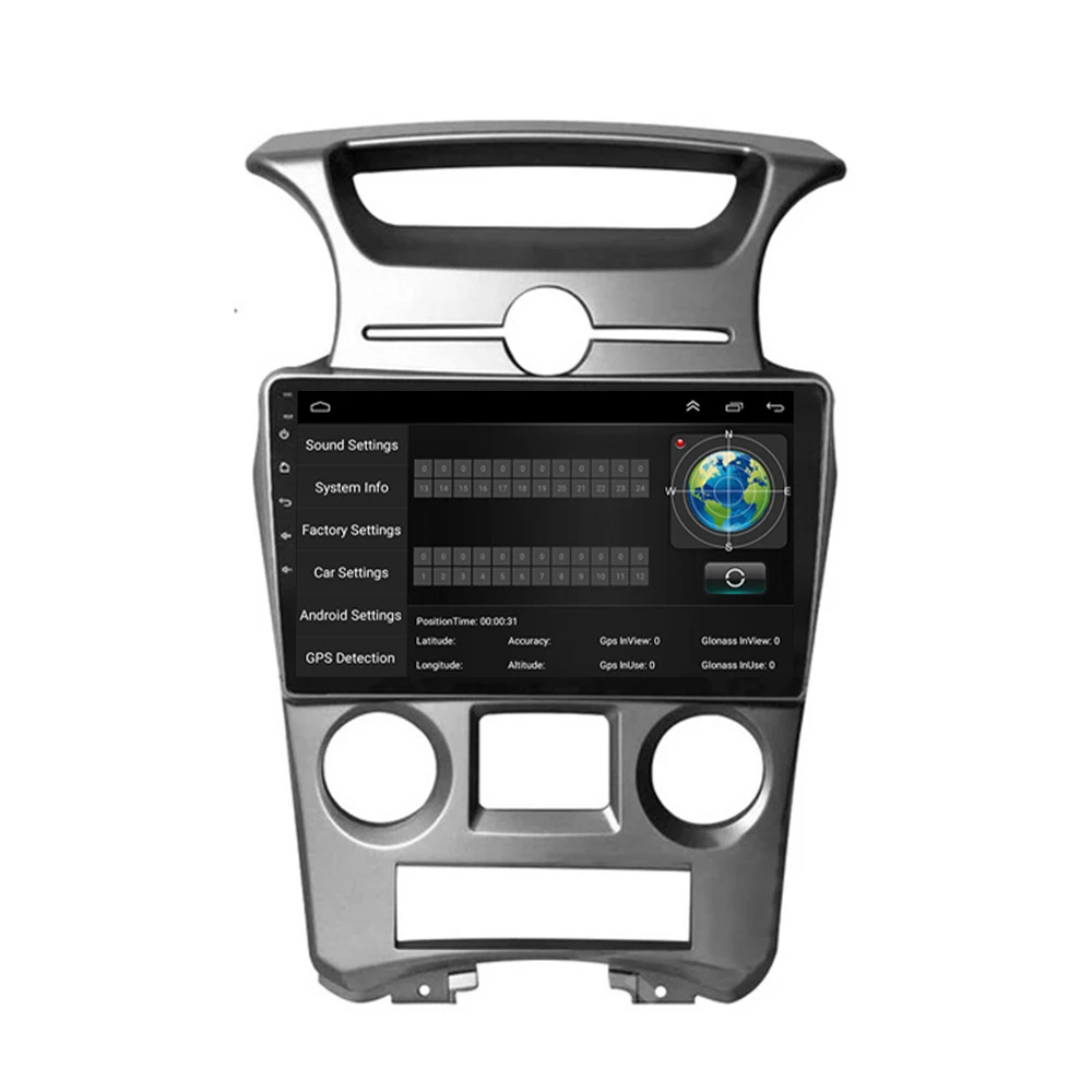 Clearance Android 8.1 Car Radio GPS Unit Vehicle Navi for Kia Carens 2007-2011 Car Stereo Auto/Manual Multimedia Player Wifi Bluetooth 7