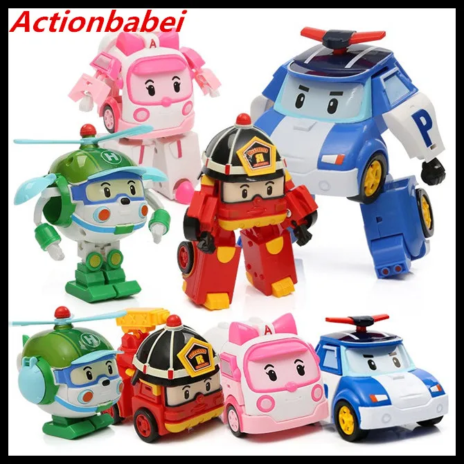 

New Mini Transformation Robot Car Toys Deformation Mini Action Figures Baby Cartoon Toy for Children Christmas Birthday Gift
