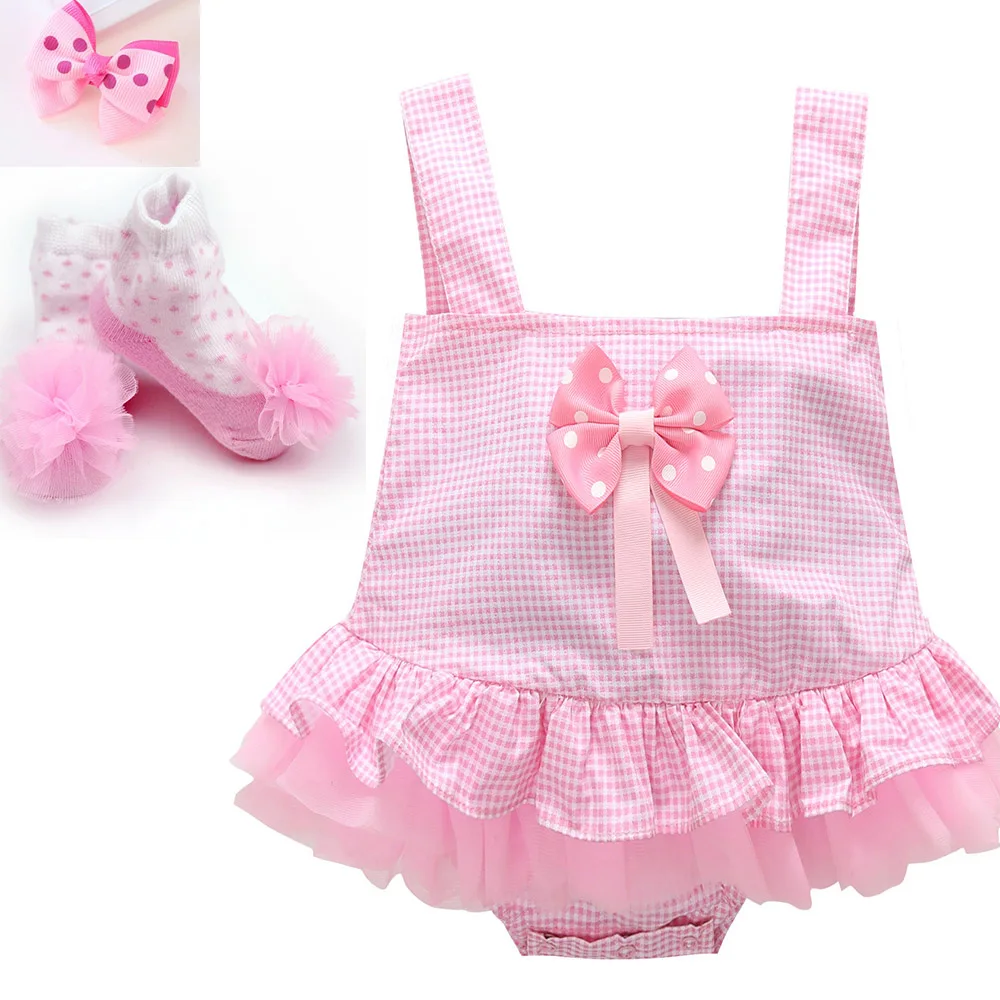 dollmai reborn silicone baby dolls clothes girls lovely pink princess style dress for 50-57cm dolls accessories Xmas gift