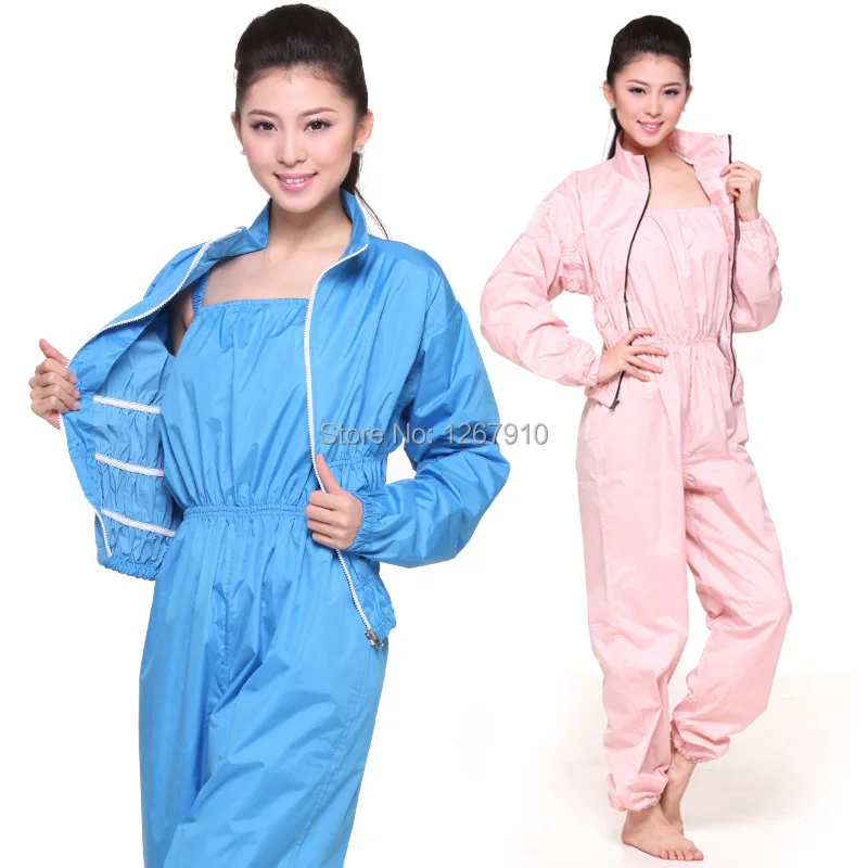 Woman Sweating To Lose Weight Sauna Suit Slimming Clothes Pants