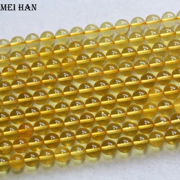

Free shipping 6+-0.2mm (approx 63 beads/strand) natural rare golden amberr smooth round loose strand beads for jewelry making