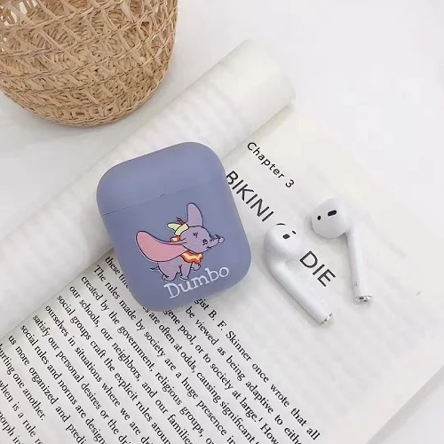 Мультяшный силиконовый чехол для наушников DUMBO из ТПУ и Bluetooth для AirPods 1, защитный чехол для AirPods 2-го зарядного устройства - Цвет: F