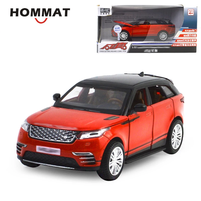 Модель автомобиля HOMMAT 1/32 Velar SUV внедорожник с подсветкой 1:32 литые игрушечные