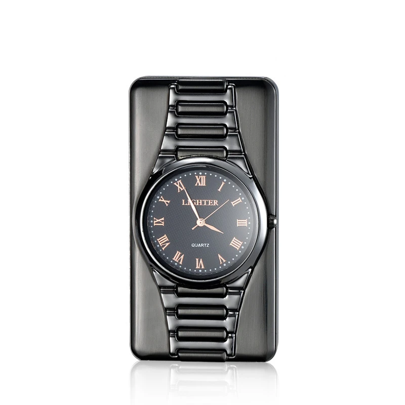 watch elektronik flame windproof lighter with led light for cigarette wholesale without gas watch elektronik flame windproof lighter with led light for cigarette wholesale without gas