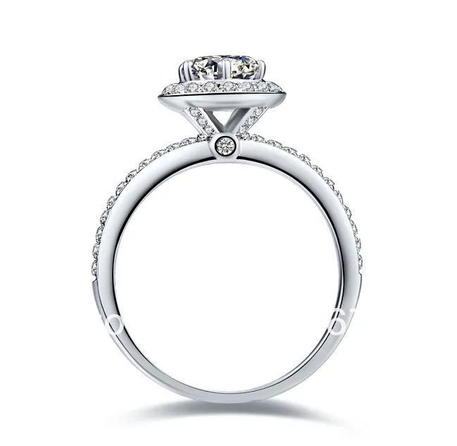 

1 Carat Round Cut Romantic Diamond Ring for Women 925 Sterling Silver Engagement Beautiful Rings