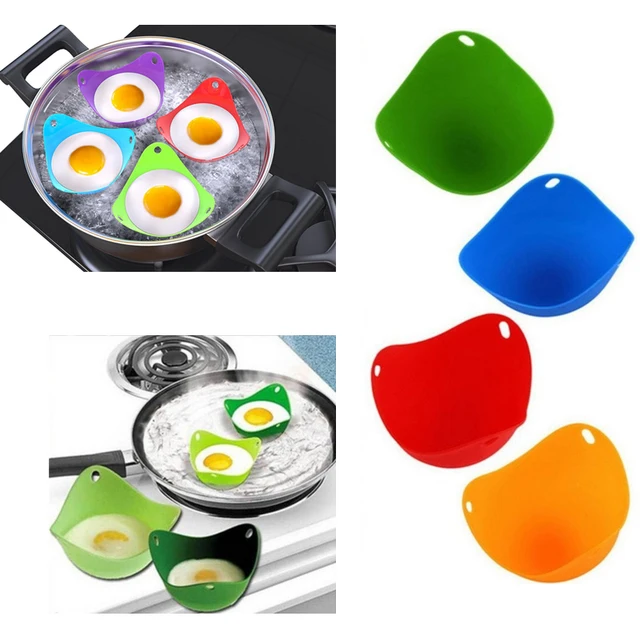Silicone Egg Poacher Cups Cooking Perfect Poached Eggs For Microwave Silicone Egg Poacher Cups Cooking Perfect Poached Eggs For Microwave Or Stovetop Cooker