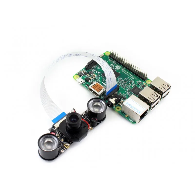 Raspberry Pi Модуль камеры RPi IR-CUT камера Встроенный IR-CUT поддерживает ночное видение 5 мегапикселей 3,6 мм регулируемый фокус