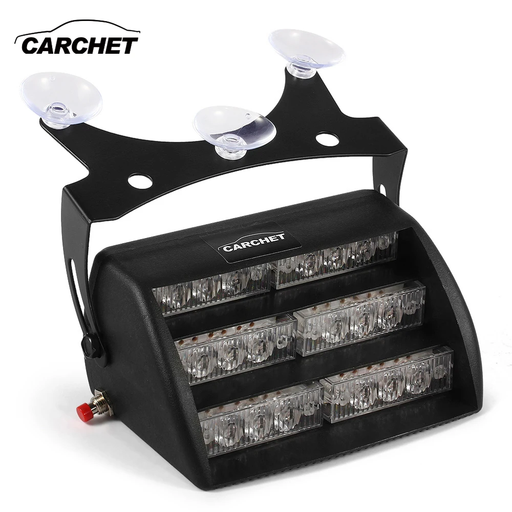 CARCHET Автомобильный Автомобиль 18 LED свет мигающий стробоскоп фонарик лампы 4