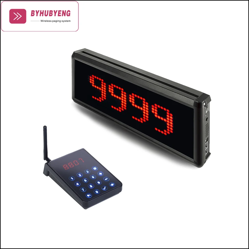 BYHUBYENG Wireless Simple Queue System CE FCC Certificate Factory Outlet FM Technology Distance 200m Queue Management
