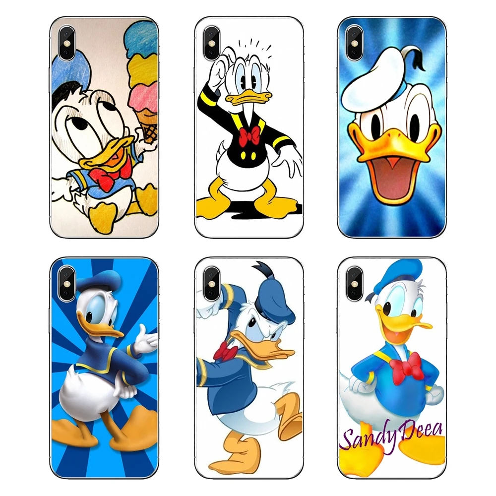 

For Motorola Moto X4 E4 E5 G5 G5S G6 Z Z3 G3 C Play Plus Cartoon Super Donald Duck Art Soft Transparent Cases Covers