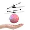 Светодиодный светильник мини Дрон RC вертолет RC беспилотный летающий мяч светящиеся Детские F светильник шары электронный индукционный самолет дистанционного Управление игрушки подарок - Цвет: pink