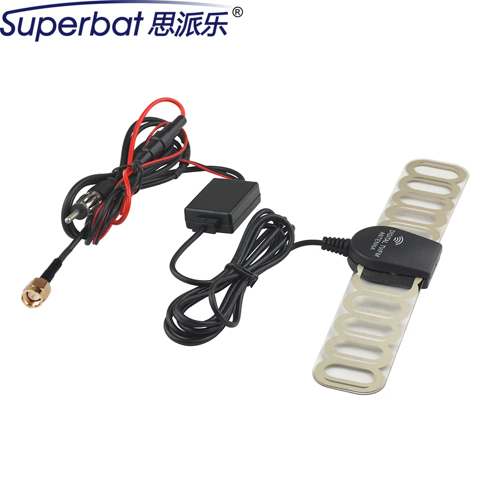 

1 Car TV Digital DVB-T FM Antenna Amp Booster SMA Plug connector free shipping
