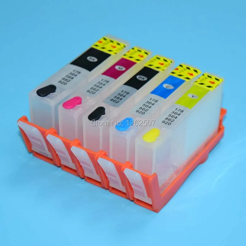 Ink cartridge with chip For HP862 refill ink cartridge for HP C309a C309g C410a C510a printer