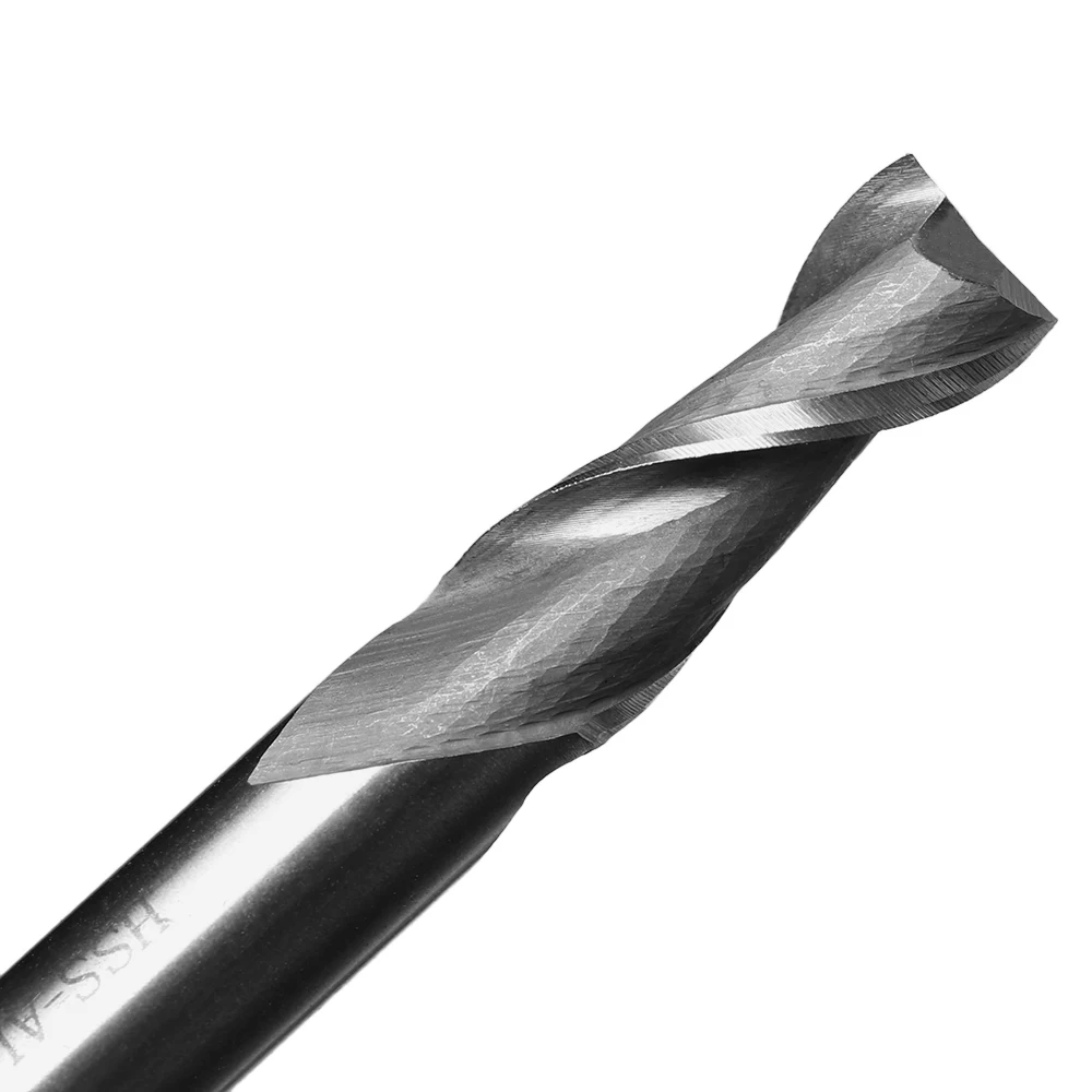 Enhanced Carbide Milling Cutter - 2 Flute Straight Shank End Router Bit, HRC65 Stainless Steel