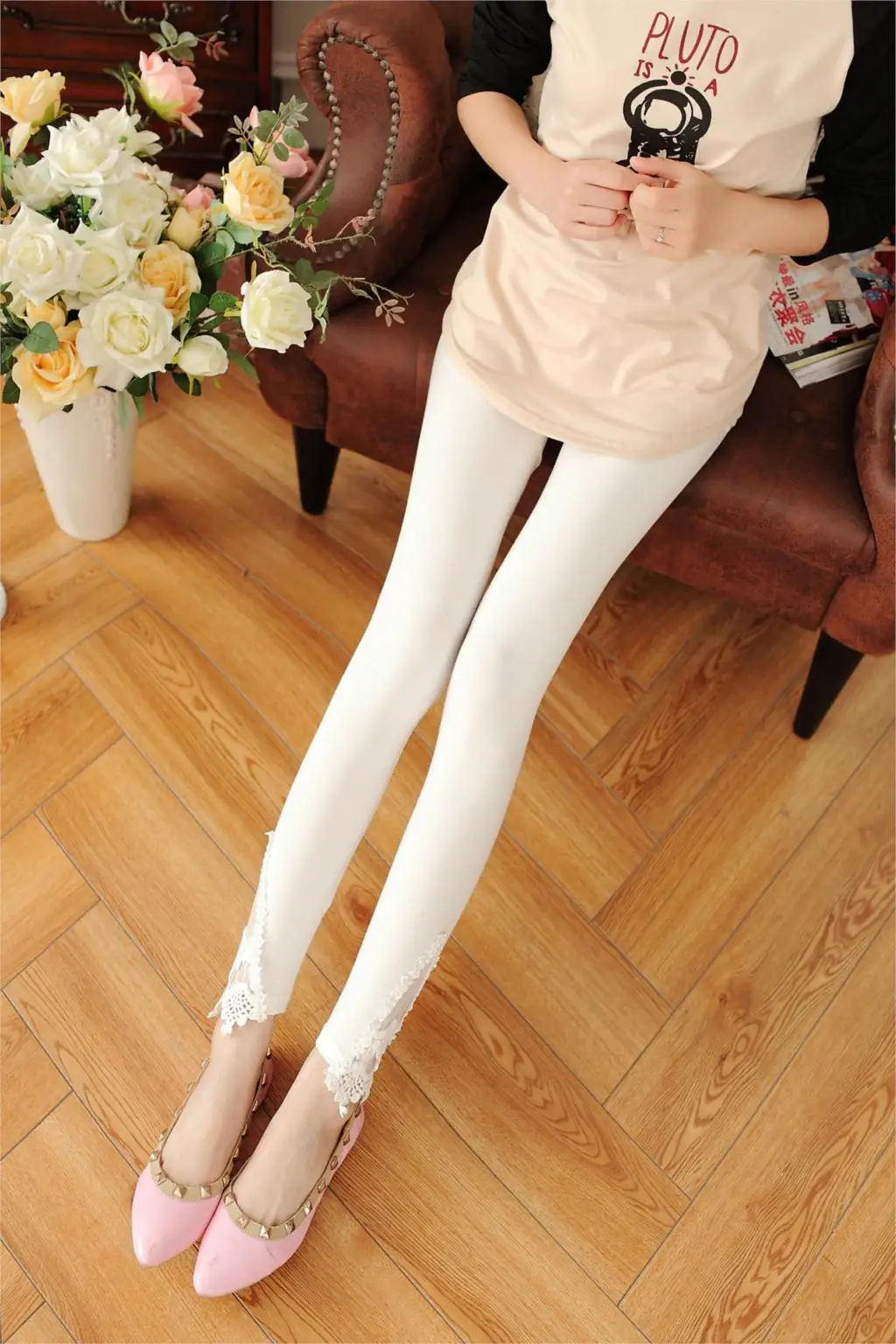 YSDNCHI Summer Casual Leggings Women Knitted Legging Hollow Out Lace Diamond Fitness Leggings Black Pants tights for women