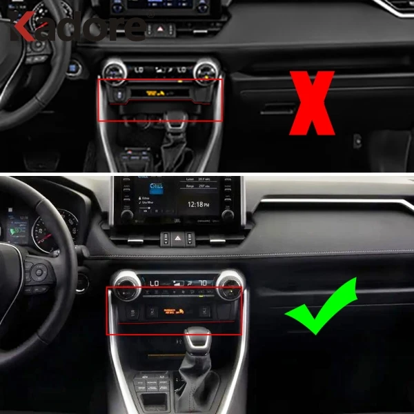 For Toyota RAV4 RAV 4 2019 2020 Carbon Fiber Car Seat Heating Switch