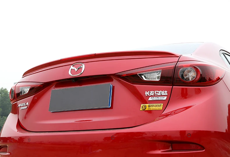 Подходит для mazda 3 AXELA задний спойлер из АБС-пластика заднее крыло