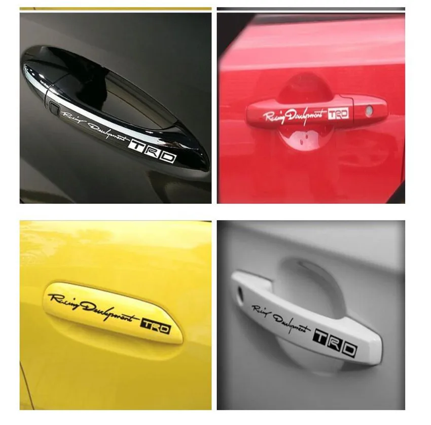 

4pcs Car Door Handle Stickers Accessories for Suzuki GRAND SX4 SWIFT LIANA VITARA JIMNY ALTO IGNIS ESTEEM REMOTE Car styling
