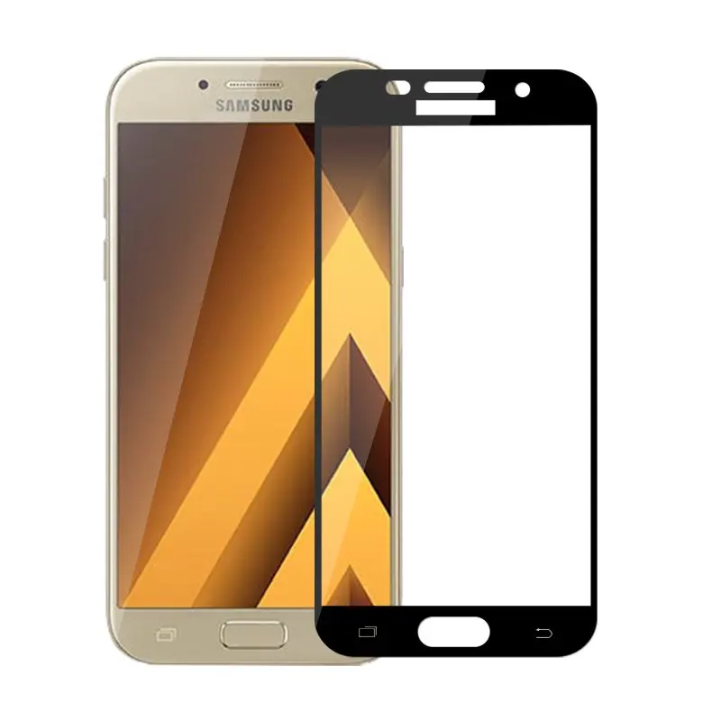 

9H Full Cover Tempered Glass For Samsung Galaxy A5 2017 A520F Screen Protector Protective Film For Samsung A52017 Protect Film