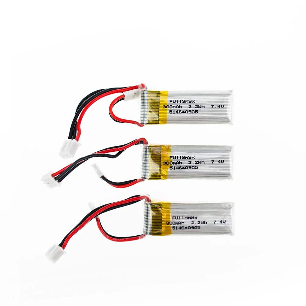3 шт. 7 4 В 300 мАч 30C литий полимерный аккумулятор для WLtoys F959|li-po battery|7.4v 300mahbatteries 30c 7.4v |