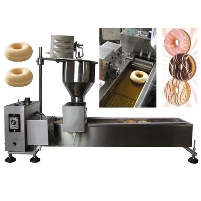 Donut Fryer Machine 110V 220V Automatic Donut Machinery Electric Cake