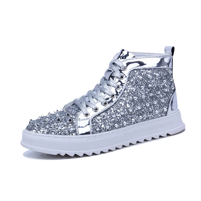 

Newest Youth Popular High Quality High Top Men Diamond Mens Shoes Men's Luxury Shoes Men Designer Shoes Luxury Footewear Casual