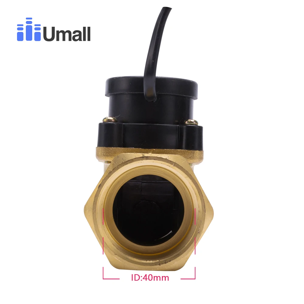 Water Flow Sensor HT-801 1.2-inch all-copper water flow sensor switch magnetic electronic booster circulation pump pressure control valve water flow sensor