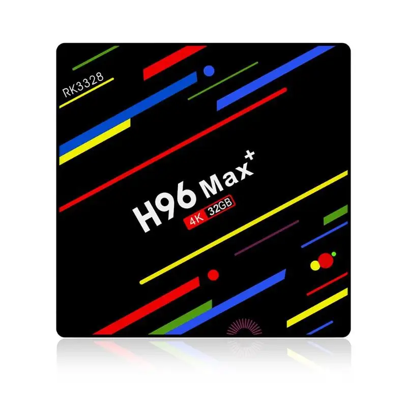 H96 MAX + Android 9,0 умные телевизоры коробка 4 Гб 32 RK3328 ядра 2,4 г/5 г Wi Fi к Декодер каналов кабельного телевидения Media Player