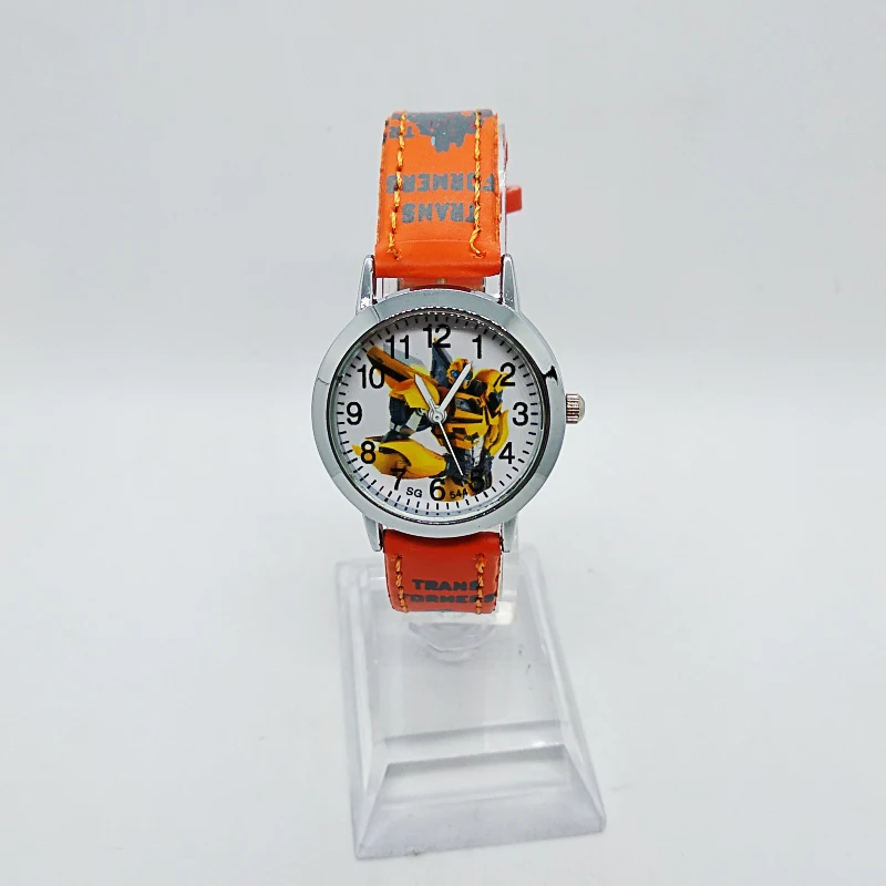 

Anime Yellow robot transformers Children Quartz Watch Fashion Brand Kids Watches Crystal Diamond For Student Clock Dropshipping!