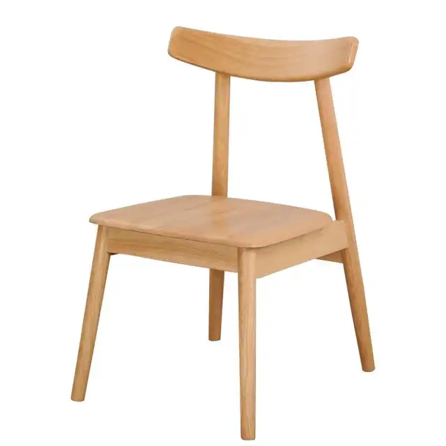 Dining Chair Simple Modern Solid Wood Chair Nordic Fabric Armchair