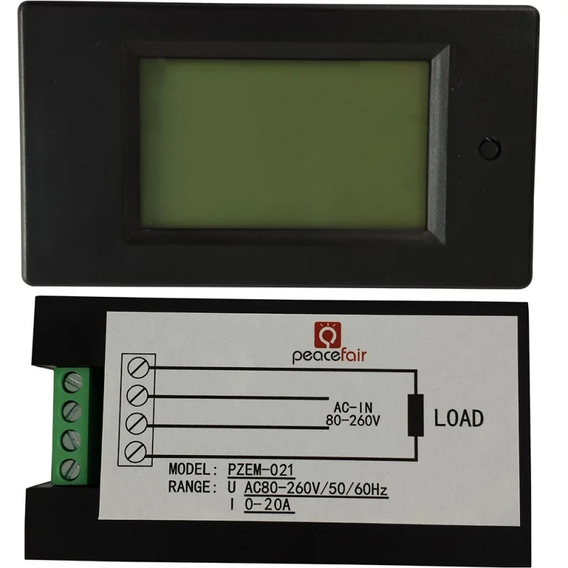 Портативный AC 80-260V lcd цифровой 20A вольт ватт измеритель мощности амперметр вольтметр тестер