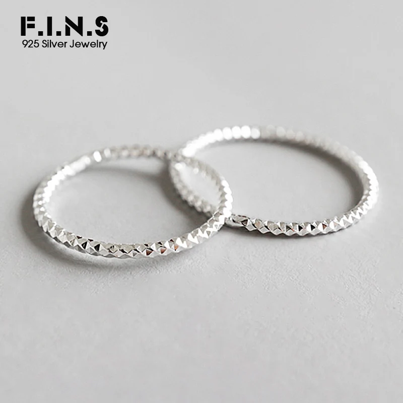 Женское кольцо F.I.N.S из серебра 925 пробы с указательным концом для свадьбы и