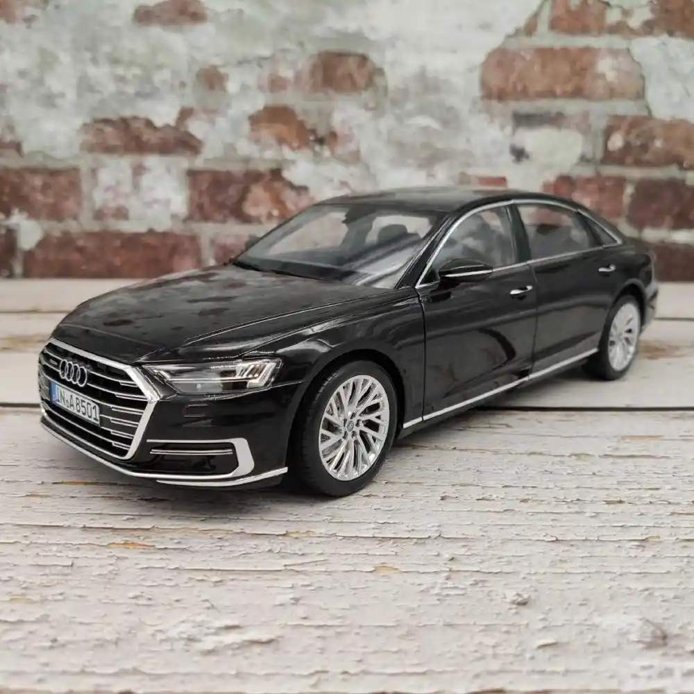 1 18 Diecast Model For Audi A8l W12 17 Black Sedan Alloy Toy Car Miniature Collection Gifts A8 S8 Action Figures Aliexpress