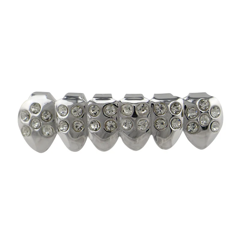 silver four rhinestone