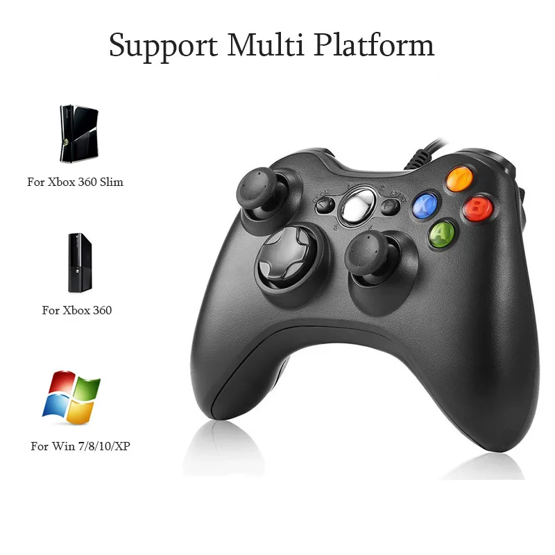 USB проводной игровой контроллер джойстик для Xbox 360 Xbox360 геймпад ПК Windows