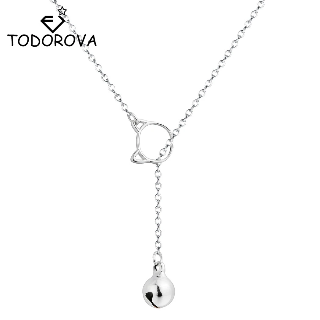 CHAT LUNE COLLIER Pendentif Charme Chaîne Collier mignon Bijoux Pour Femmes Filles