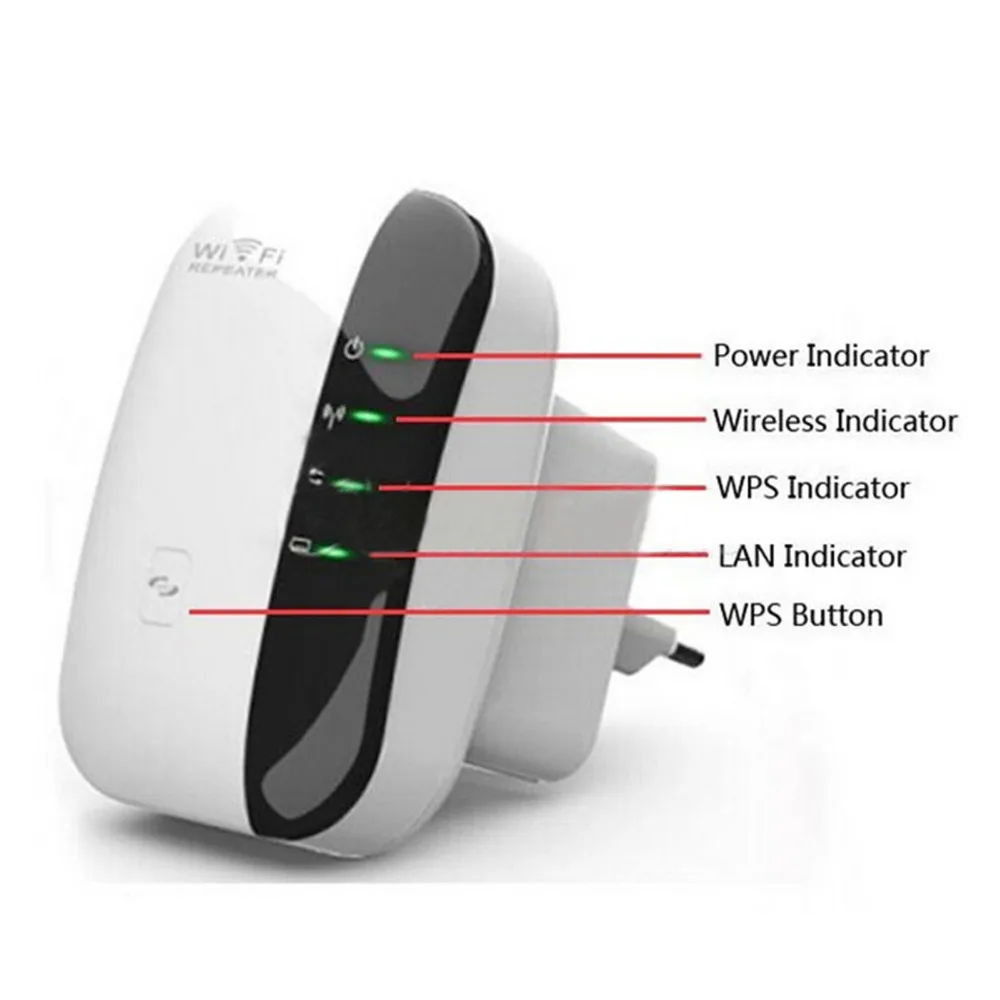 1 шт. беспроводной Wi-Fi ретранслятор wifi роутеры 300 Мбит/с расширитель диапазона сигнала расширитель wifi Ap Wps шифрование