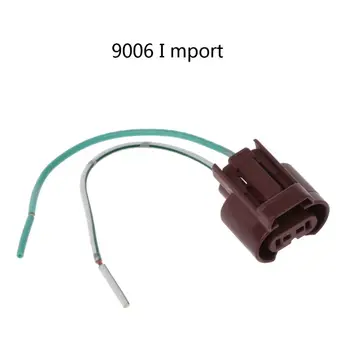 

Import 9006 Car Halogen Bulb Socket Power Adapter Plug Connector Wiring Harness