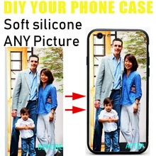 

DK Customize your own picture DIY pattern images phone case Black Sotf TPU Cover for Apple iPhone 6 6s 7 8plus 5s X XS XR XSMAX