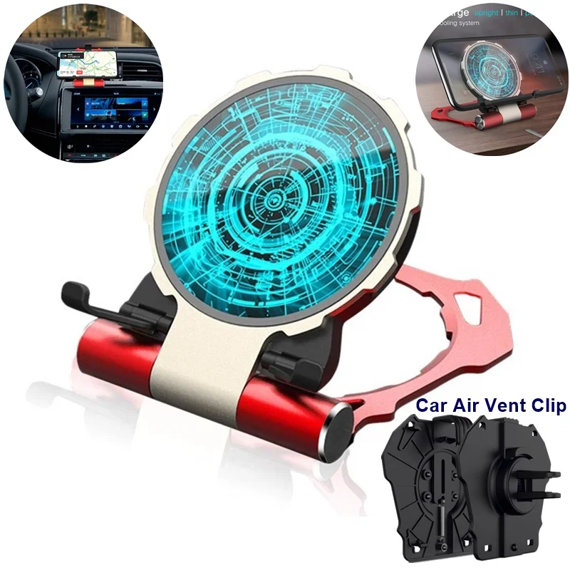  Tongdaytech 10W Iron Man Car Qi Wireless Charger for Iphone XS X 11 Foldable Desk Fast Wireless Cha