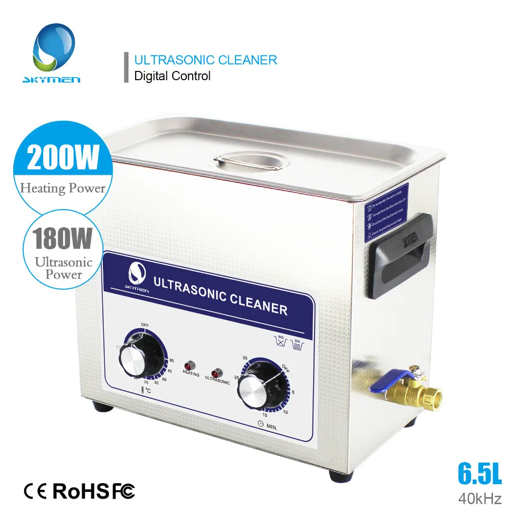 

Skymen Ultrasonic Cleaner Bath 6.5L with Knob Controller Stainless Baskets